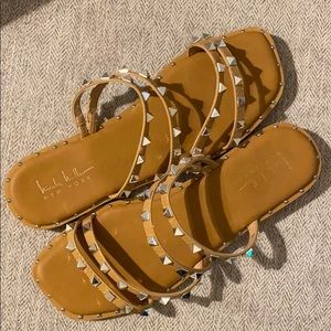 Nicole Miller Studded Sandals